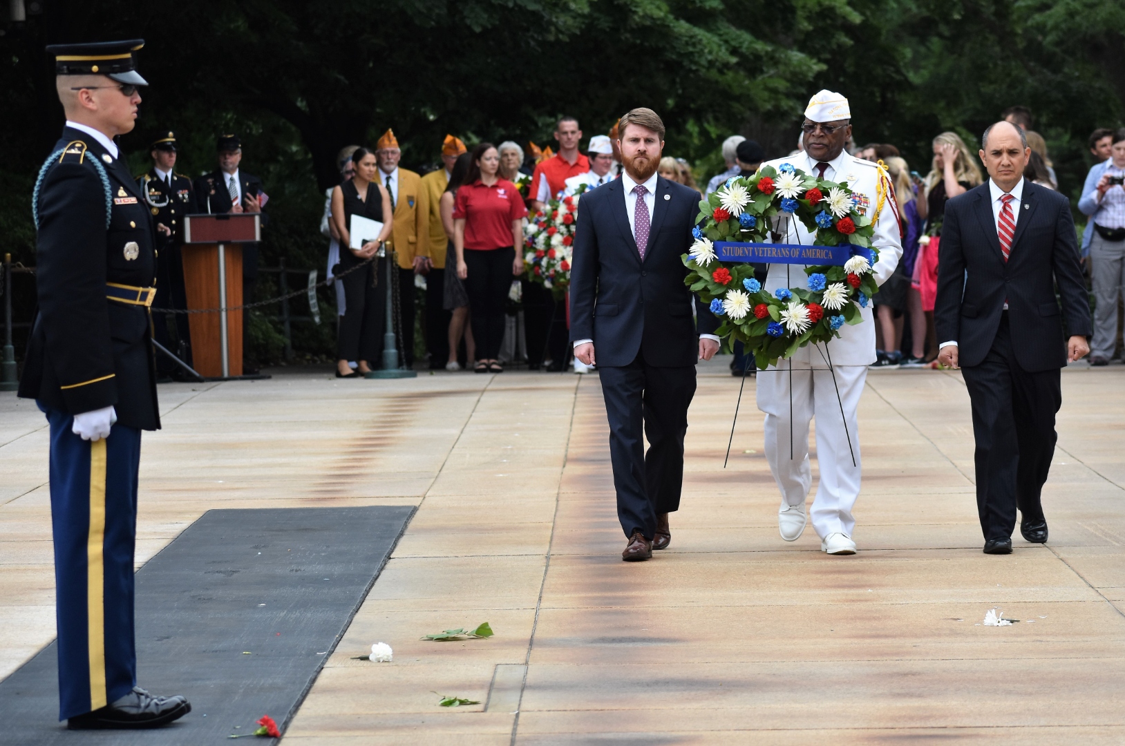 Wreath laying at the Tomb of the Unknowns, Arlington National Cemetery