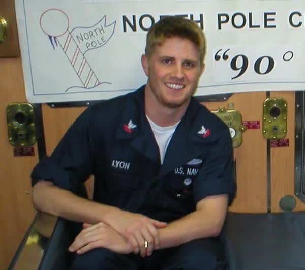 Jared S. Lyon, U.S. Navy, at the North Pole